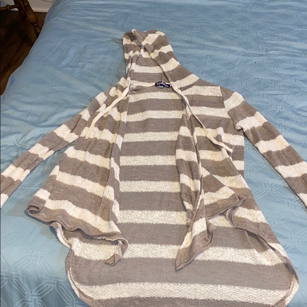 Cream and tan cardigan